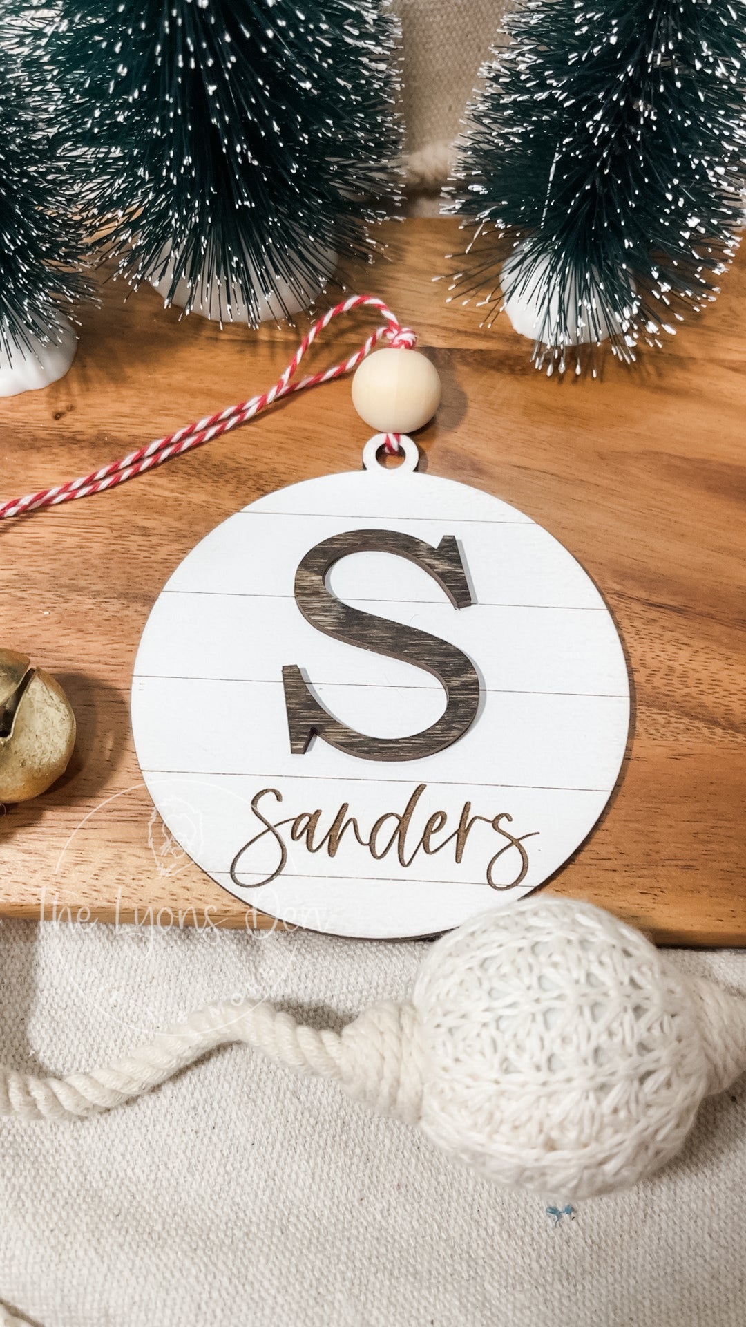 Last Name Family Ornament