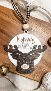 First Christmas Reindeer Ornament