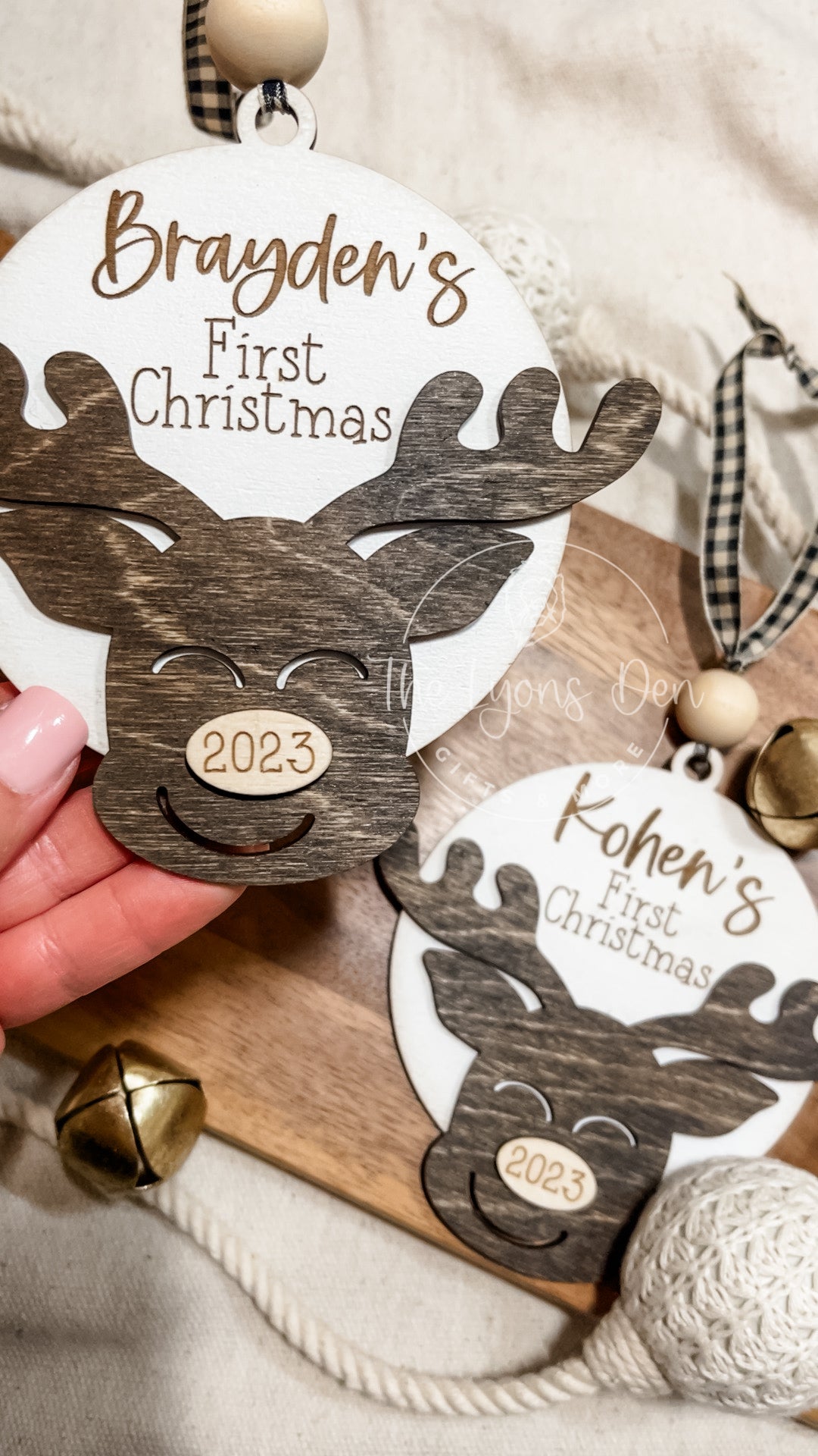 First Christmas Reindeer Ornament