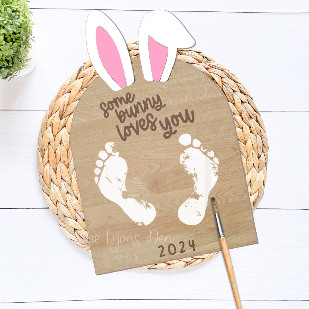 Some Bunny Loves You Footprint Kit