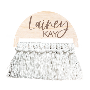 Macrame Nameplate