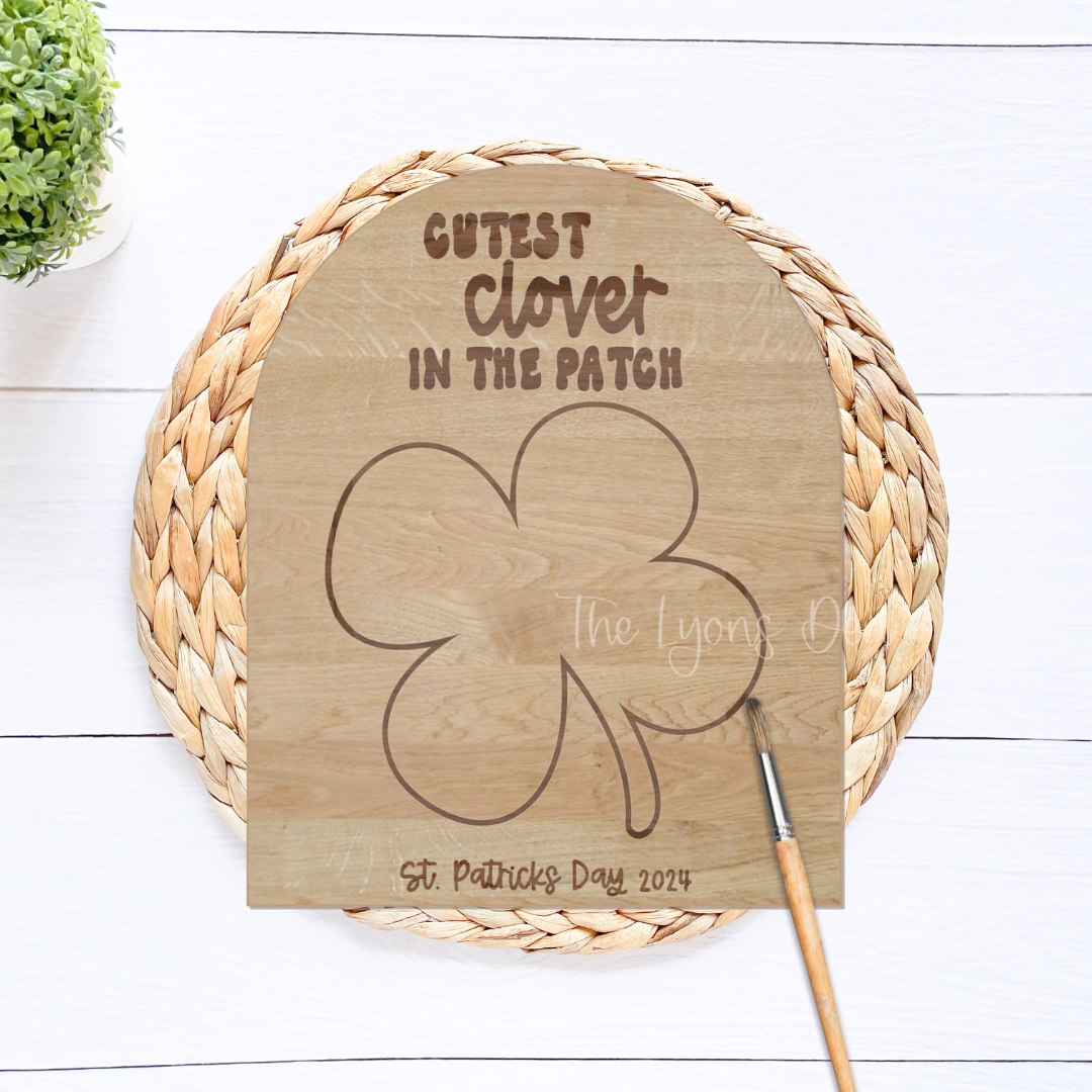 Cutest Clover In The Patch Hand/Footprint Sign