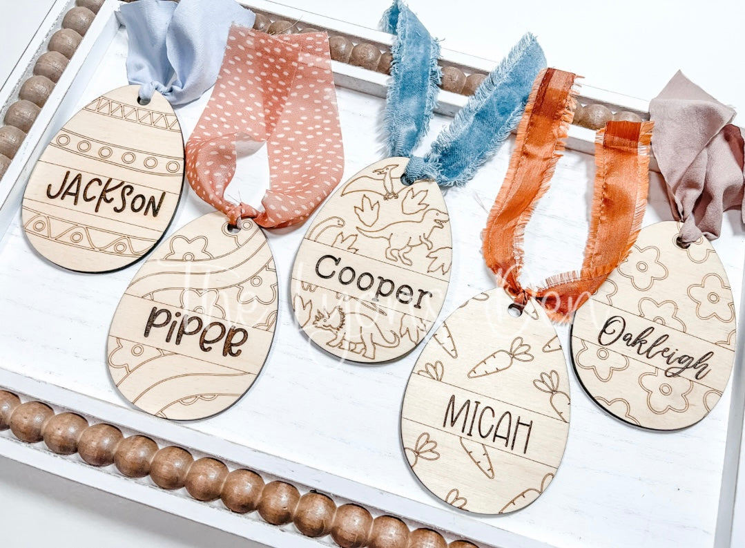 Easter Egg Name Tags