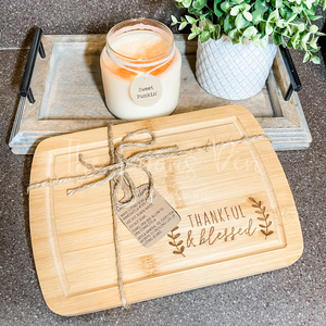 Thankful & Blessed Cutting Board RTS