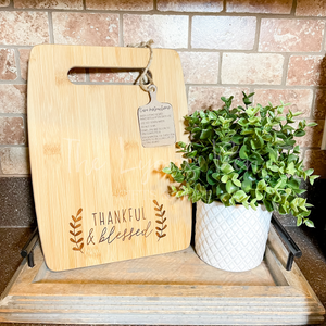 Thankful & Blessed Cutting Board RTS