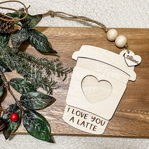 Coffee Cup Gift Card Ornament