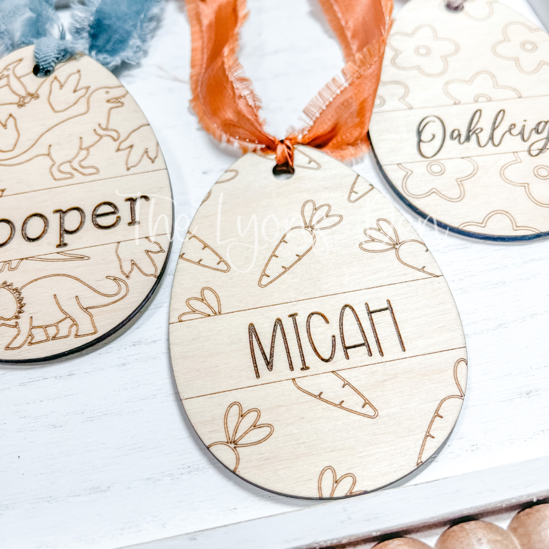 Easter Egg Name Tags